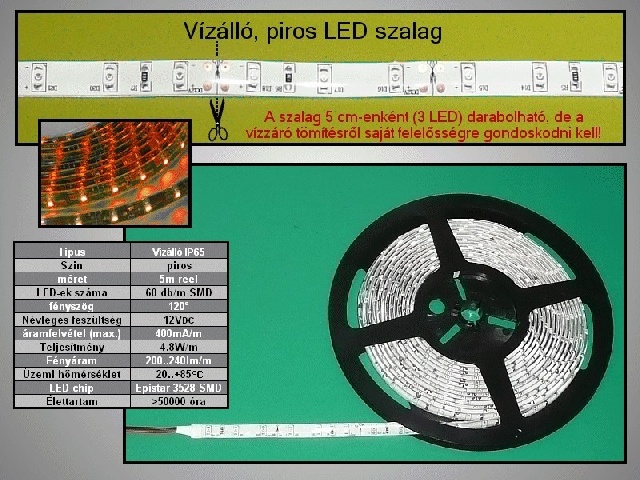 Flexible LEDs rouges RIBBON-R001W
