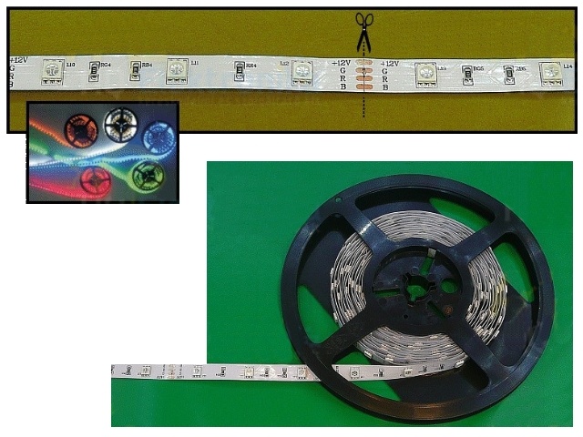 Flexible LEDs multicolores RIBBON-RGB001N