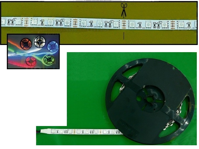 Flexible LEDs multicolores RIBBON-RGB060N