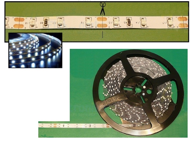 Flexible LEDs blanches RIBBON-W001N