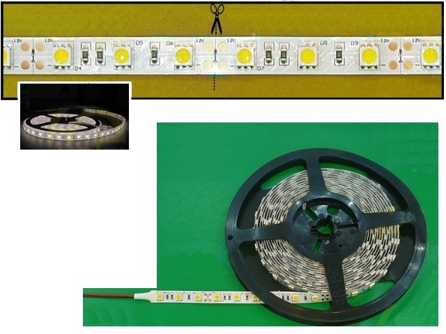 Flexible LEDs blanches RIBBON-WW001N5