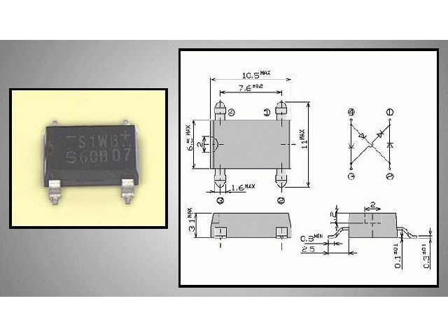 Pont redresseur S1WB60B