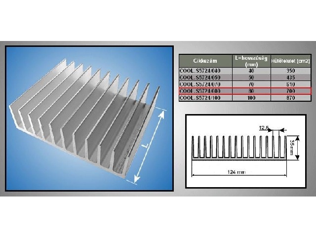 Dissipateur thermique/radiateur S5724-080