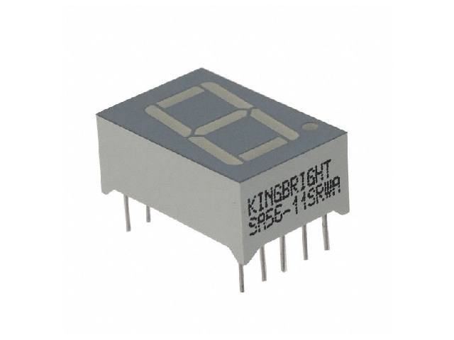 Afficheur LED 7 segments SA56-11SRWA