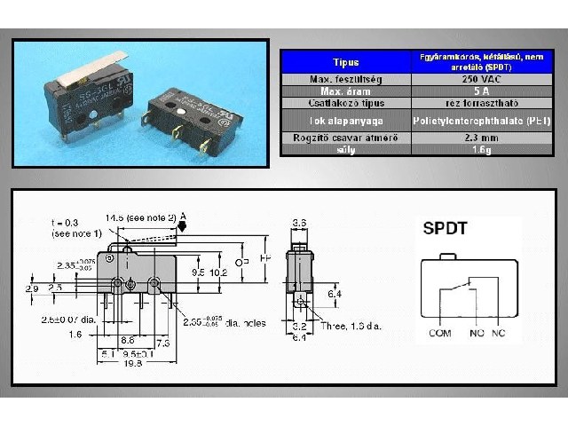 Microrupteur SS-5GL (image 4/4)