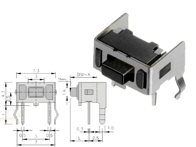 Bouton-poussoir miniature SW100634-010-260
