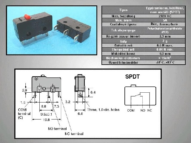 Microrupteur SW11502B
