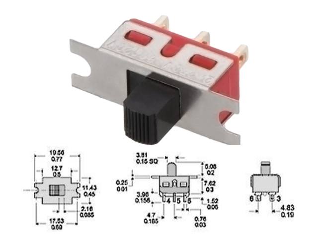 Interrupteur à glissière SW18002