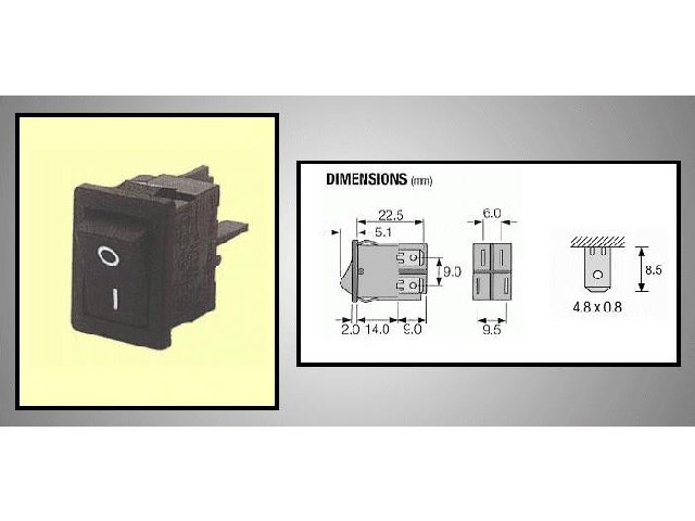 Interrupteur lumineux SW2158T8550VB