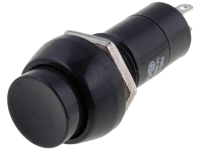 Bouton-poussoir noir SW3002-B
