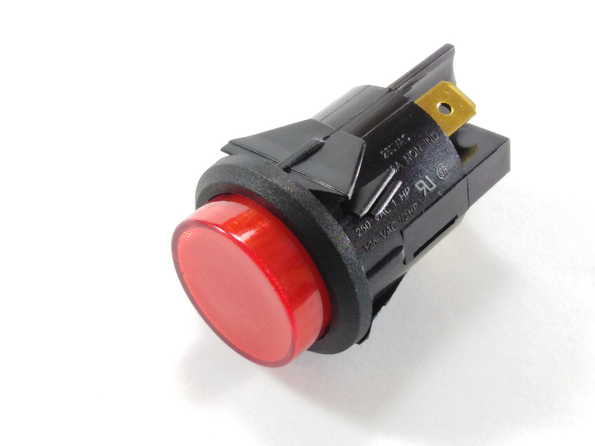 Bouton-poussoir rouge SW30041-R (image 3/4)