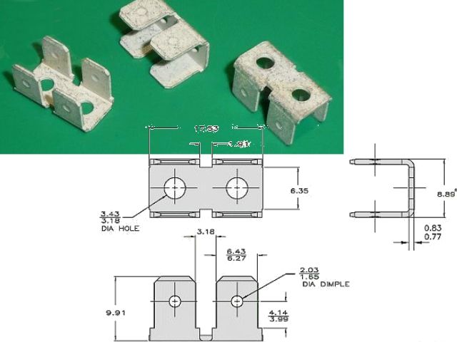 Bornier à cosses TB-F002X2