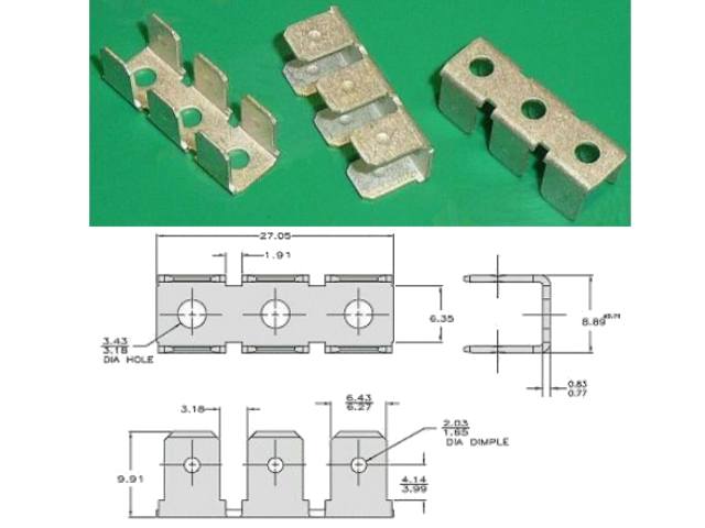 Bornier à cosses TB-F002X3