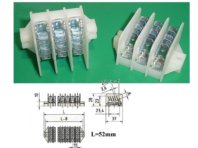Bornier à cosses TB-FT03X5