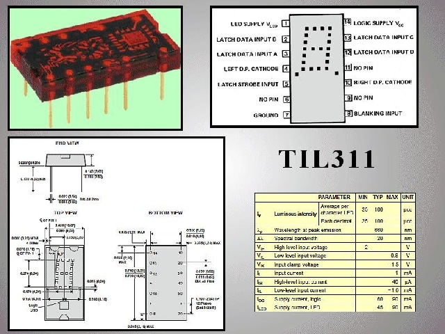 Afficheur à LED TIL311