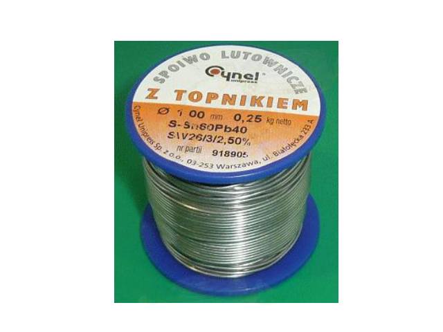 Bobine de fil de soudure 1mm TIN-250GR-1-0-2-5