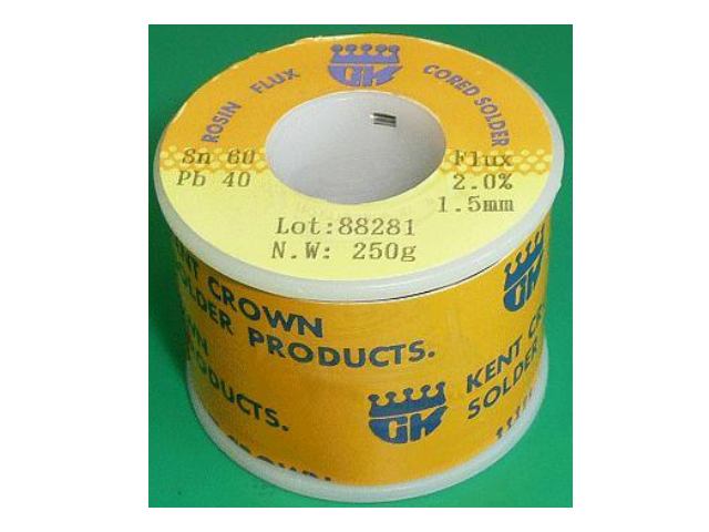 Bobine de fil de soudure 1.5mm TIN-250GR-1-5
