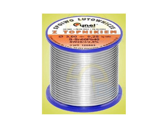 Bobine de fil de soudure 3mm TIN-250GR-3-0-2-5