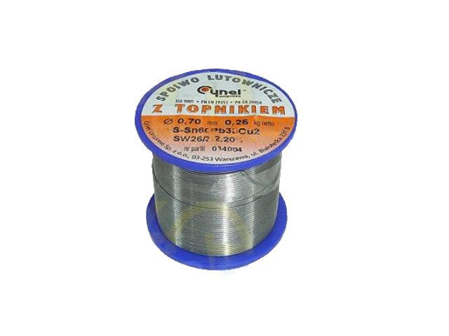 Bobine de fil de soudure 0.7mm TINB-250GR-0-7