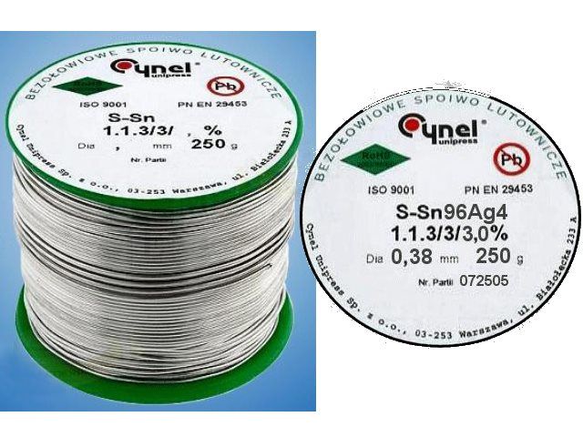 Bobine de fil de soudure 0.38mm TINE-250GR-0-38