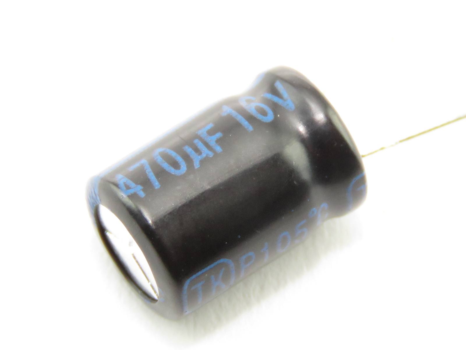 Condensateur chimique 470uF 16V TKR471M1CFBB (image 3/3)