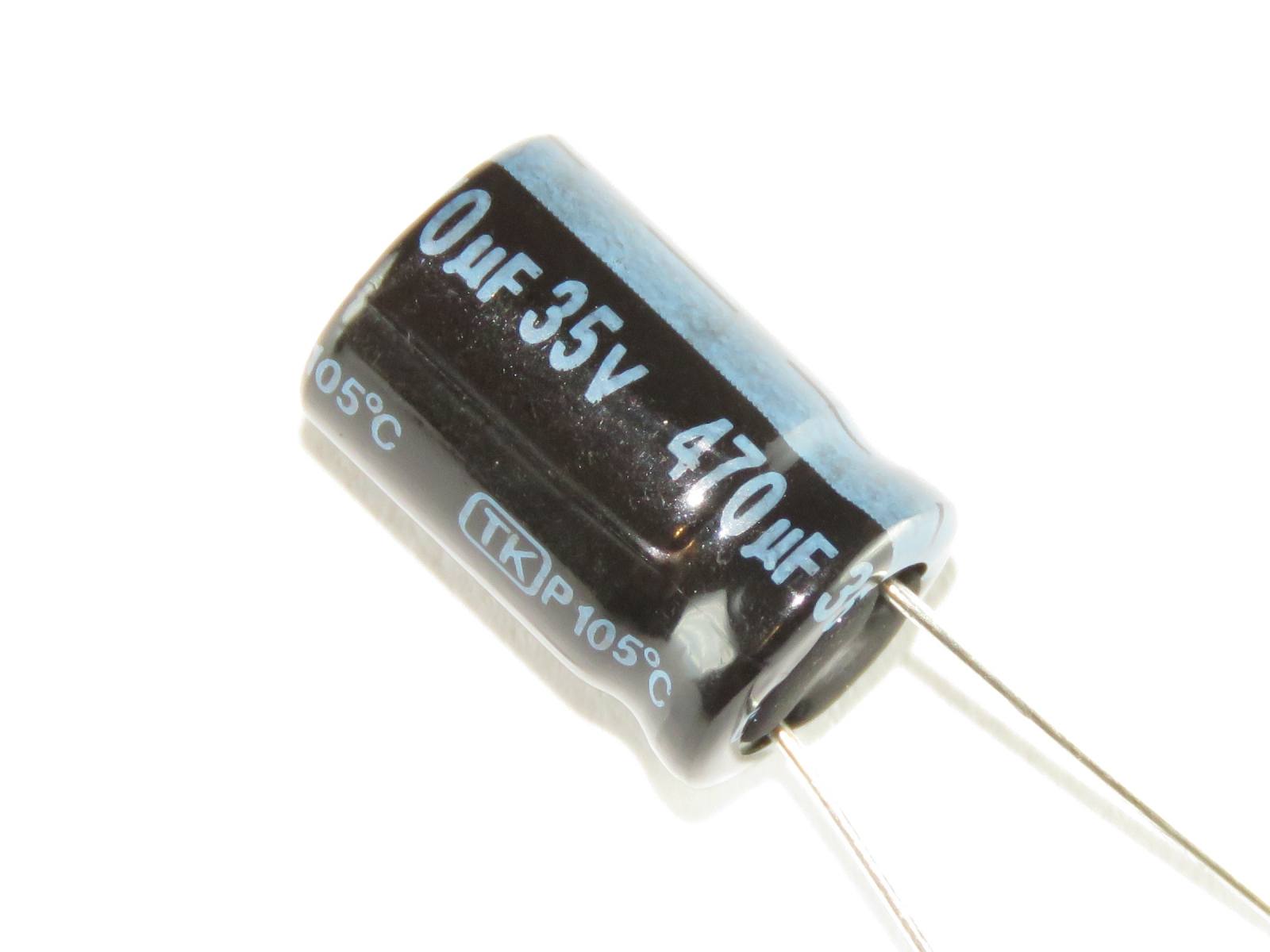 Condensateur chimique 470uF 35V TKR471M1VG16