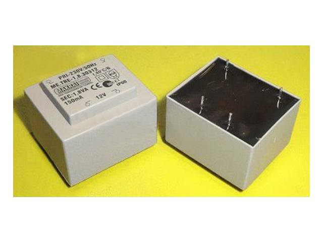Transformateur 12V 1.8VA TRAFO12V-1-8