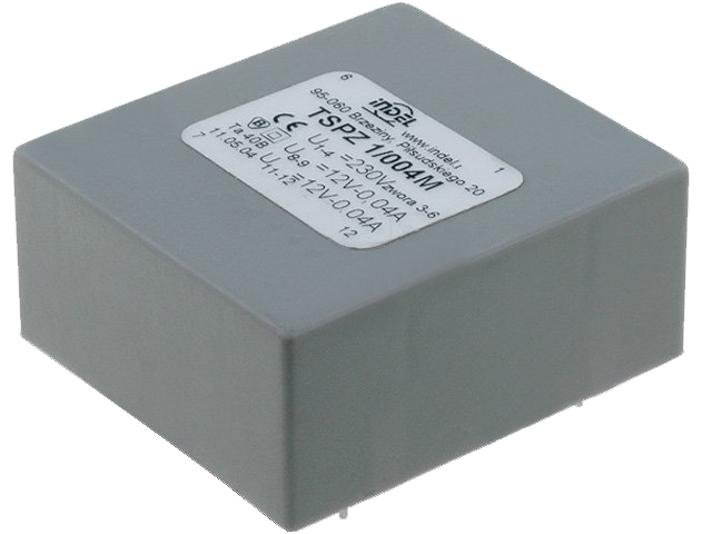 Transformateur 2x12V 1VA TRAFO12VX2-1ZF