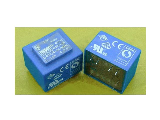 Transformateur 2x7.5V 1.8VA TRAFO7-5VX2-1-8Z-A